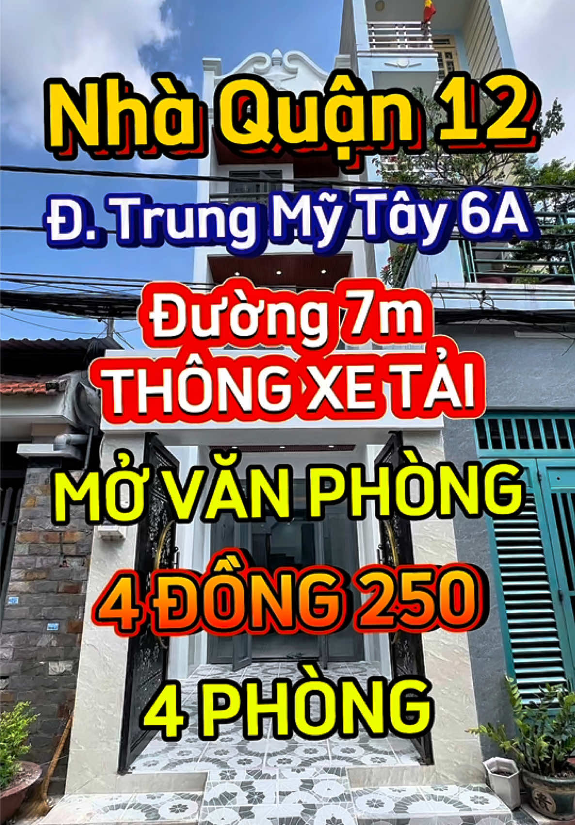 Nhà Quận 12, mặt tiền đường nhựa 7m thuận tiện kinh doanh #nhagiare #nhaquan12 #bannhaquan12 #nhagiarequan12 #quanghoanhadat 