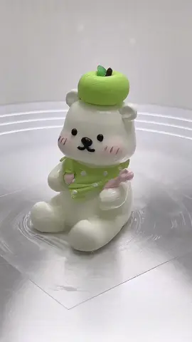Learn to make a Cute apple bear with me#fyp #cakelearning #buttercream #cakedecorating #caketutorial #cutecake 