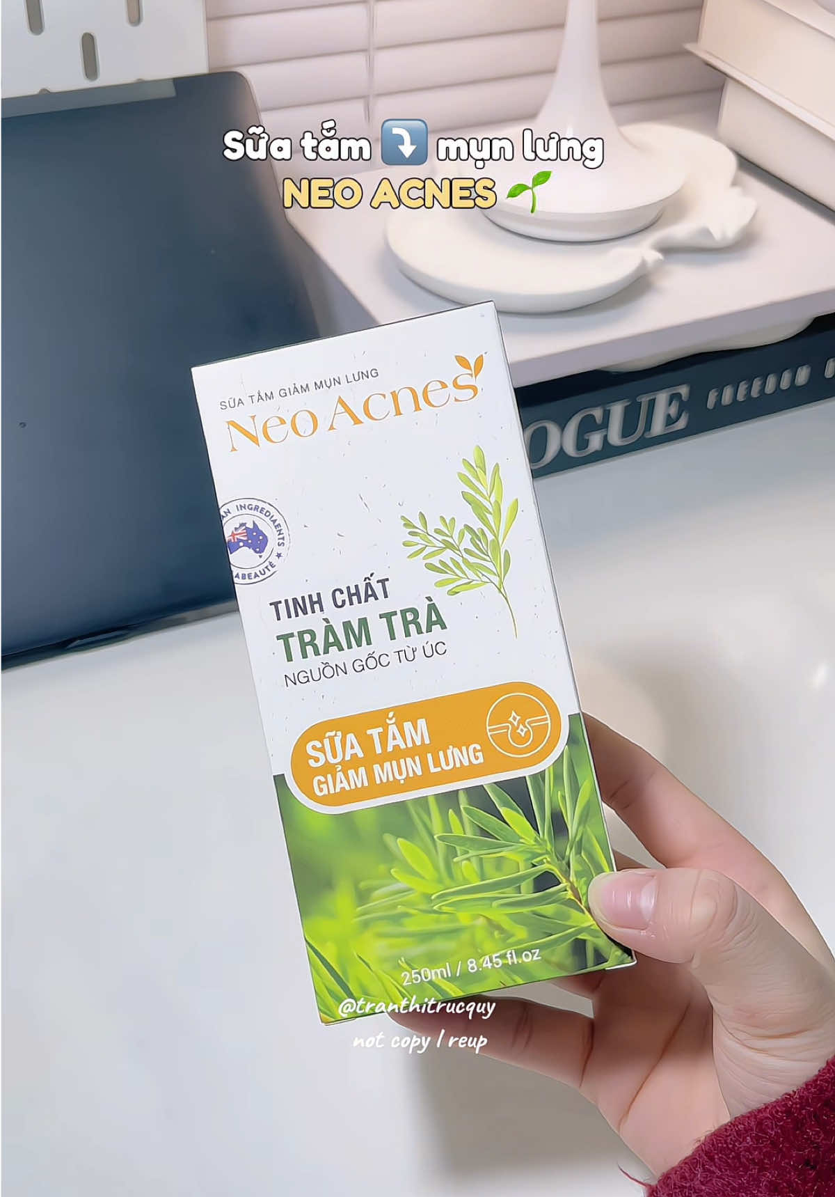 Hong lo mụn lưng vì đã có NEO ACNES🌱✨ #suatam #suatamgiammunlung #munlung #suckhoe #chamsocda #review #cratt #xh #viral #fyb 