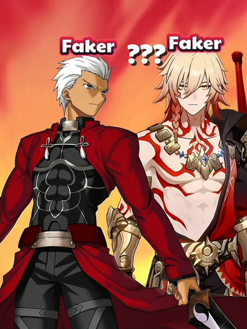 Faker #archeremiya #mydei #saber #gilgamesh #gilgameshfate #artoriapendragon #traidepanime #traidepanimegil 