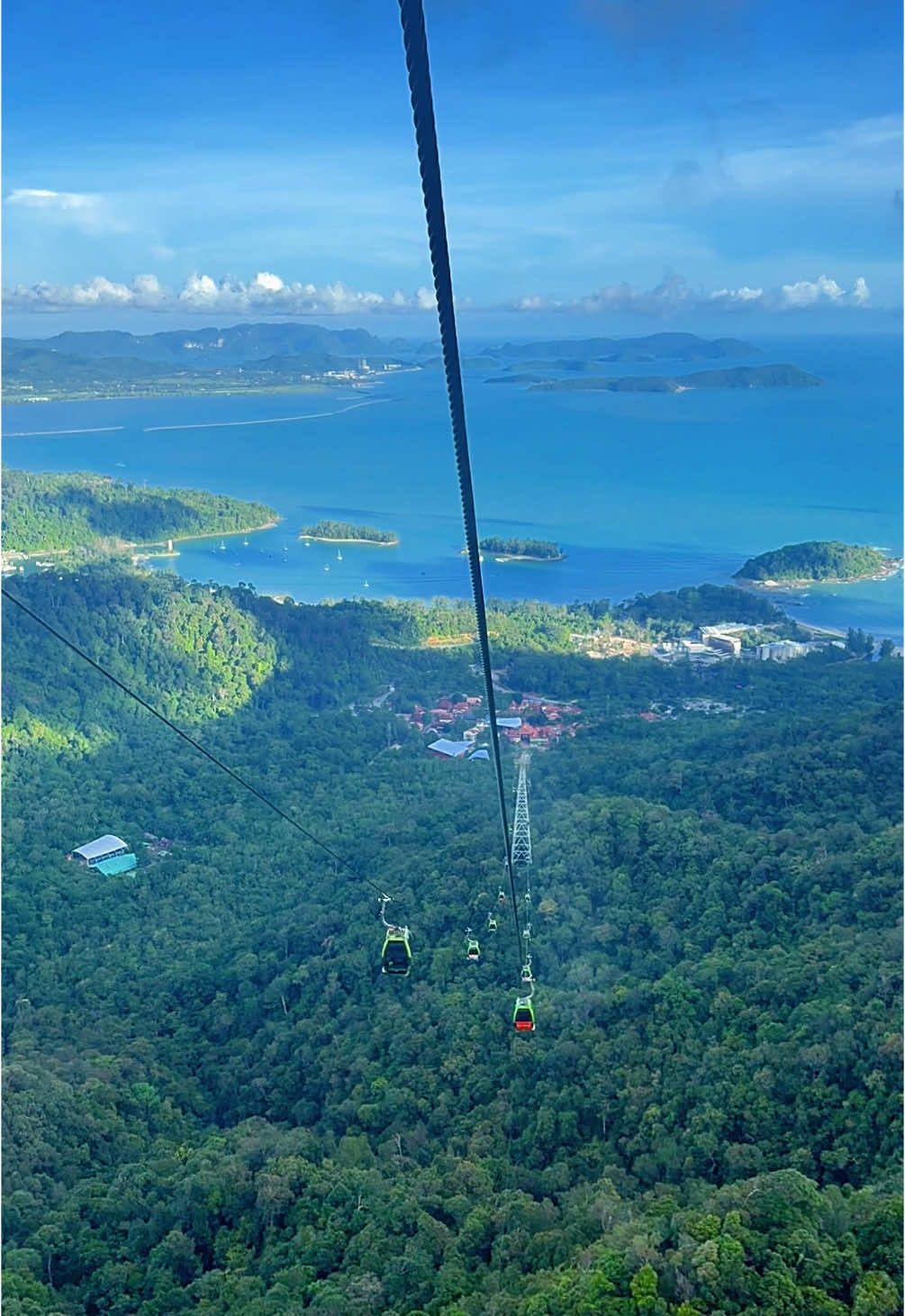 Sky cabs in Langkawi, Malaysia! 🚠  Experience the world's highest cable car and breathtaking views.  #Langkawi #SkyCab #Malaysia #Travel #CableCar #Views #IslandLife #Vacation