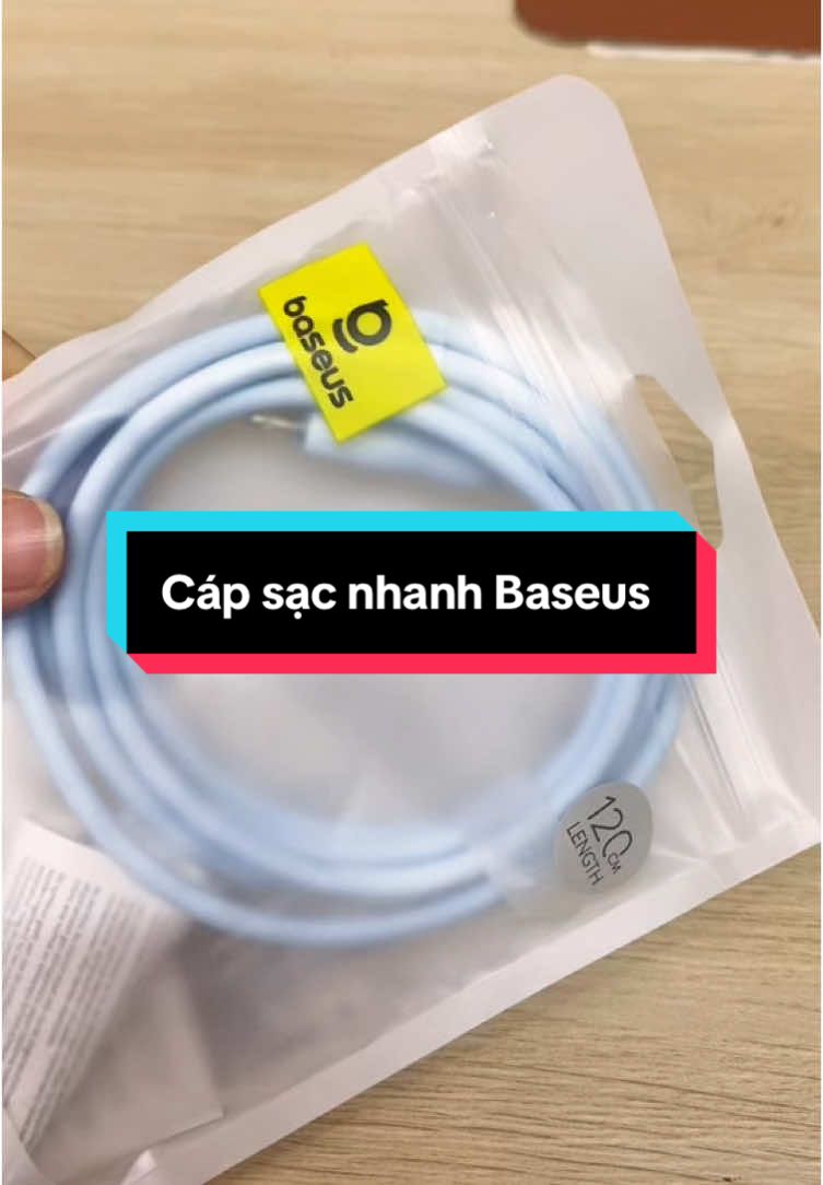 Cáp sạc nhanh dành cho #iphone giá rẻ mà siêu chất lượng nha #lenxuhuong #sacnhanh #typeC #baseus 