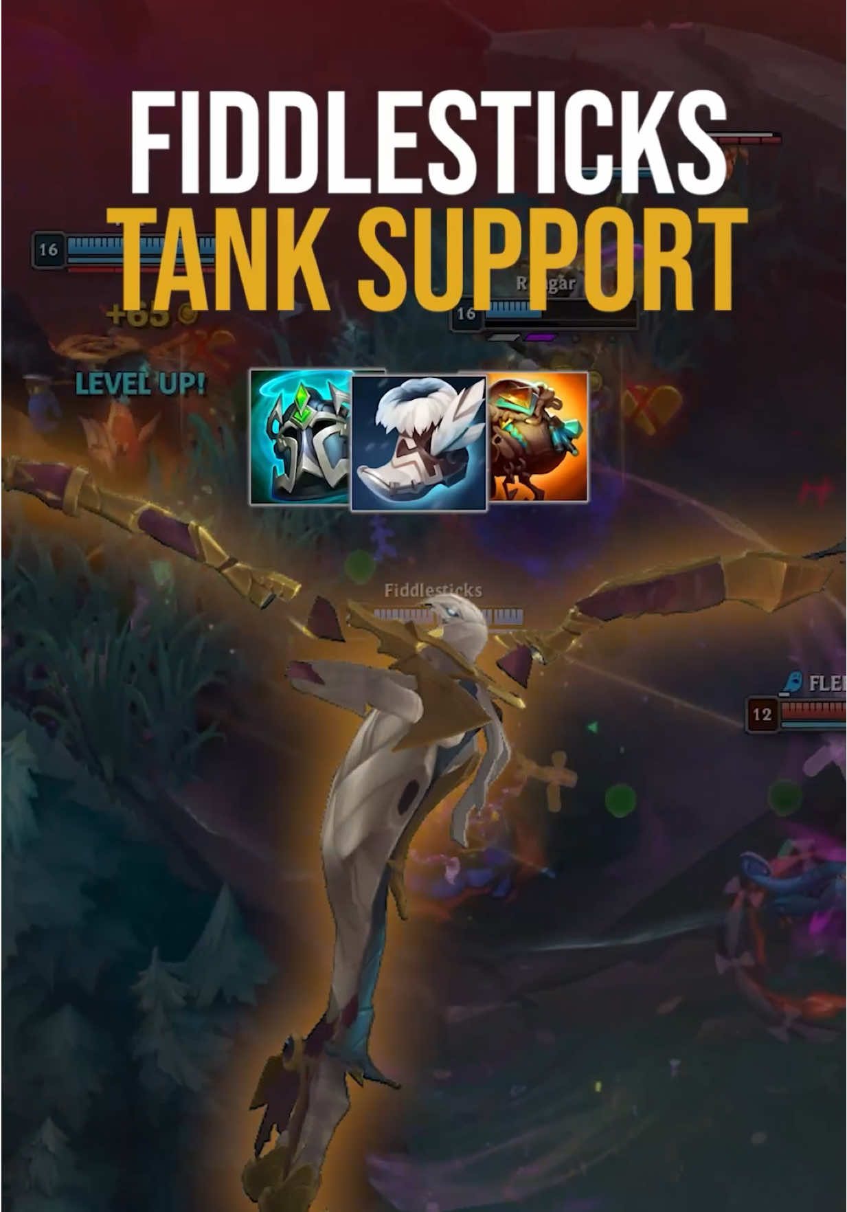 FIDDLESTICKS TANK SUPPORT BUILD - FULL GUIDE developed by @LathyrusTv #leagueoflegends #lolguides #loltips #sharpepop 