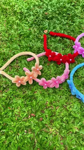 ✨🌸🌝 #babyhairband #cute #pipecleaners #hairbands #handmade #hilight #giftitems #500k 
