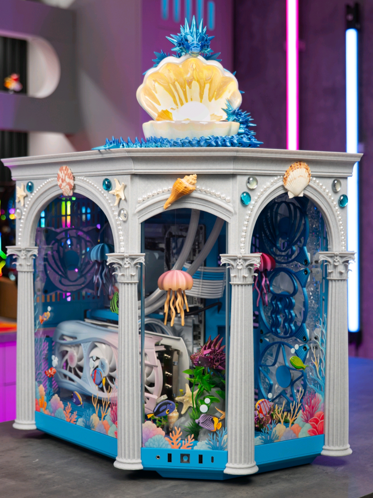 Soooooo what do you think about the Underwater Atlantis pc 👀👀👀 ❤️🥹🥹 let me give you a tour of it and explain how we designed it for you!!!!  #gamergirls #gamergirlsetup #gaming #pcgamingsetup #gamingsetups #pcbuilds #pcbuild #gamingpc #girlgamers #pcsetup #techtok 