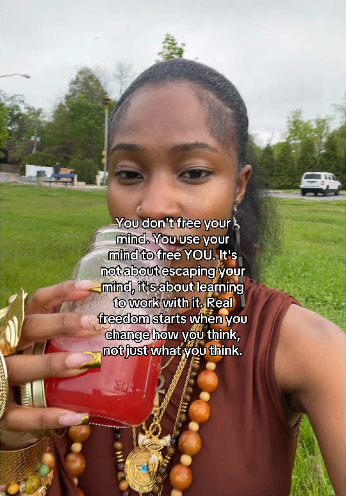 It's not just about 'freeing your mind; it's about freeing yourself from your mind. if you don't grasp this, it's because you have been so deeply attuned to your mind for so long, that you can't see you are the one observing your mind. Freeing your mind is knowing your thoughts are in mind, but thoughts are not the only part of your mind. Freeing yourself from your mind is knowing you are the one observing a mind, a mind that had been conditioned, brashwashed, and coercive controlled by your upbringing, your government, society, media and even yourself. learn to control your mind or your mind will control you. But you can't control the mind through the mind But you can't control the mind through the mind... You have to transcend it and become its master....🧘🏾‍♀️♾️ #spirituality #HealingJourney #foryouu 