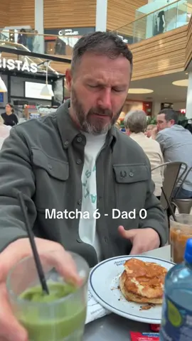 Not impressed #matcha #fyp #dad