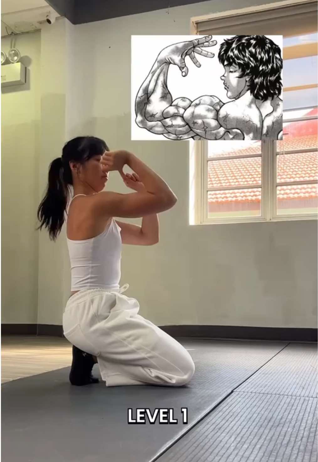 Baki pose is still level 99 😵‍💫💀 Anime pose challenge inspired by @raahavy :) Gonna need to work on a few things cause these aren’t correct HAHAHA #calisthenics #animepose #calisthenicschallenge #gymchallenge #bodyweight #calisthenicspose  