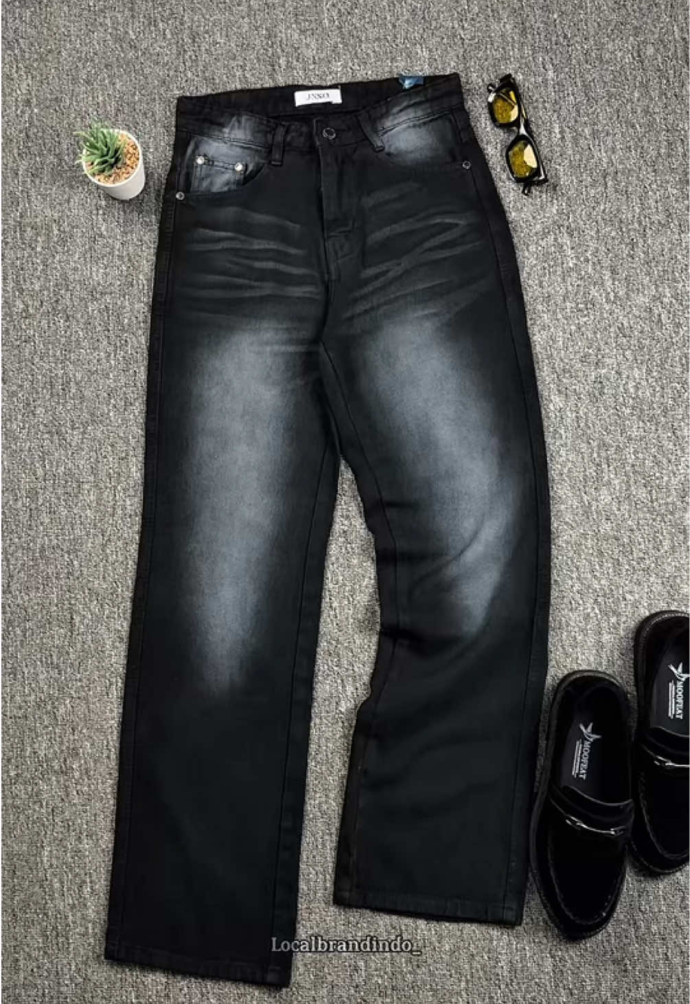 Rekomendasi celana loose jeans jiniso 🔥 #loosejeans #celanajeans #jiniso #celanadenim 