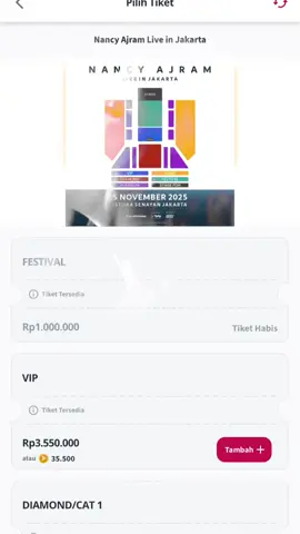 Tiket yang 1juta sold out😭#nancyajram#fypage#CapCut 