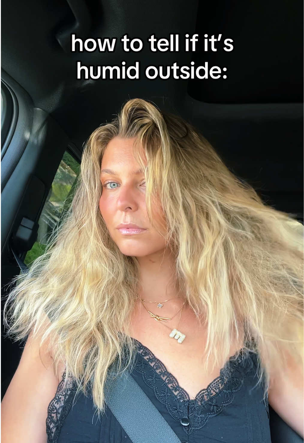 no matter how much i try- the poof will prevail when it comes to humidity. #hairtok #fail 