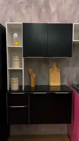 Cozinha Compacta com Armário e Balcão MP2001 Sofia Multimóveis Preta