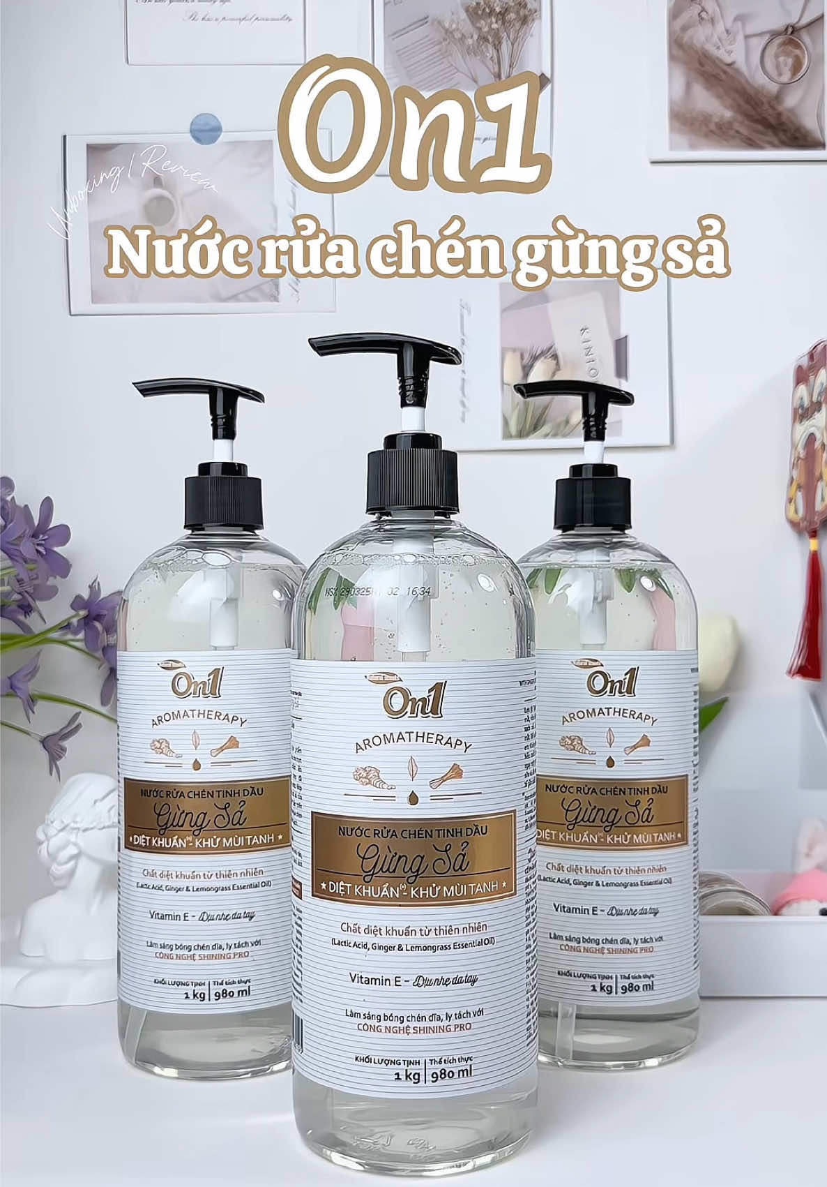 An Toàn, lành tính & rửa sạch, diệt khuẩn là tiêu chí hàng đầu để em lựa chọn nước rửa bát cho gđ mình ✨ #nuocruachen #nuocruabat #on1 #riviucunghuong #review #unboxing #xuhuong #xh #viral #tiktokshop #fyb 