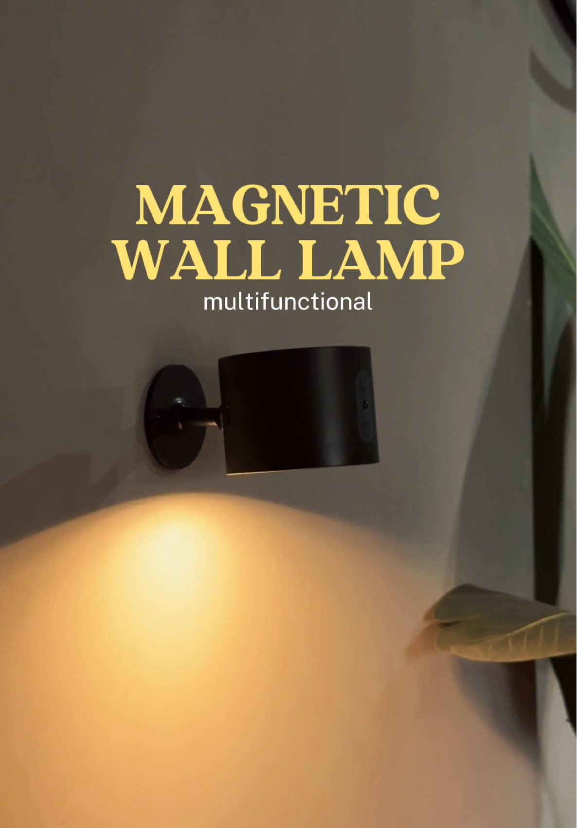 Rechargeable Magnetic wall lamp para maelevate ang mood at maging mas aesthetic ang wall. No need wirings #walllamp #accentlighting #homedecor #lamp #walllight #homefinds 