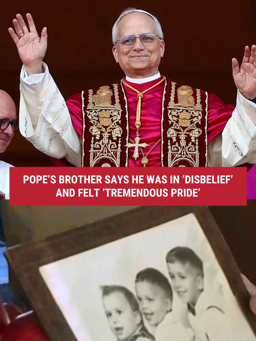 A relative of the newly elected Pope Leo XIV opens up about the surreal moment he found out his younger brother had been elected as Pope Francis' successor.