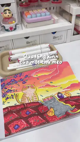 Ai yêu mèo thì đừng bỏ qua quyển sách tô màu “Qua lăng kính của một chú mèo” này nha. Xinh iu vô cùng✨💕🌱 #qualangkinhcuamotchumeo #sachtomau #coloring #coloringbook #tomauchualanh #catcoloring 