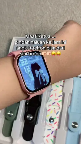 Baca notif sosial media dari sini bisaa #smartwatch #smartwatchmurah #smartwatchviral 