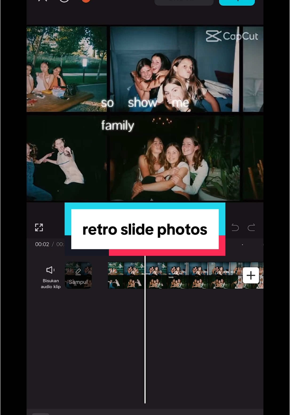 #CapCut #retro #friends #slidephotos #templatecapcut #fyp 