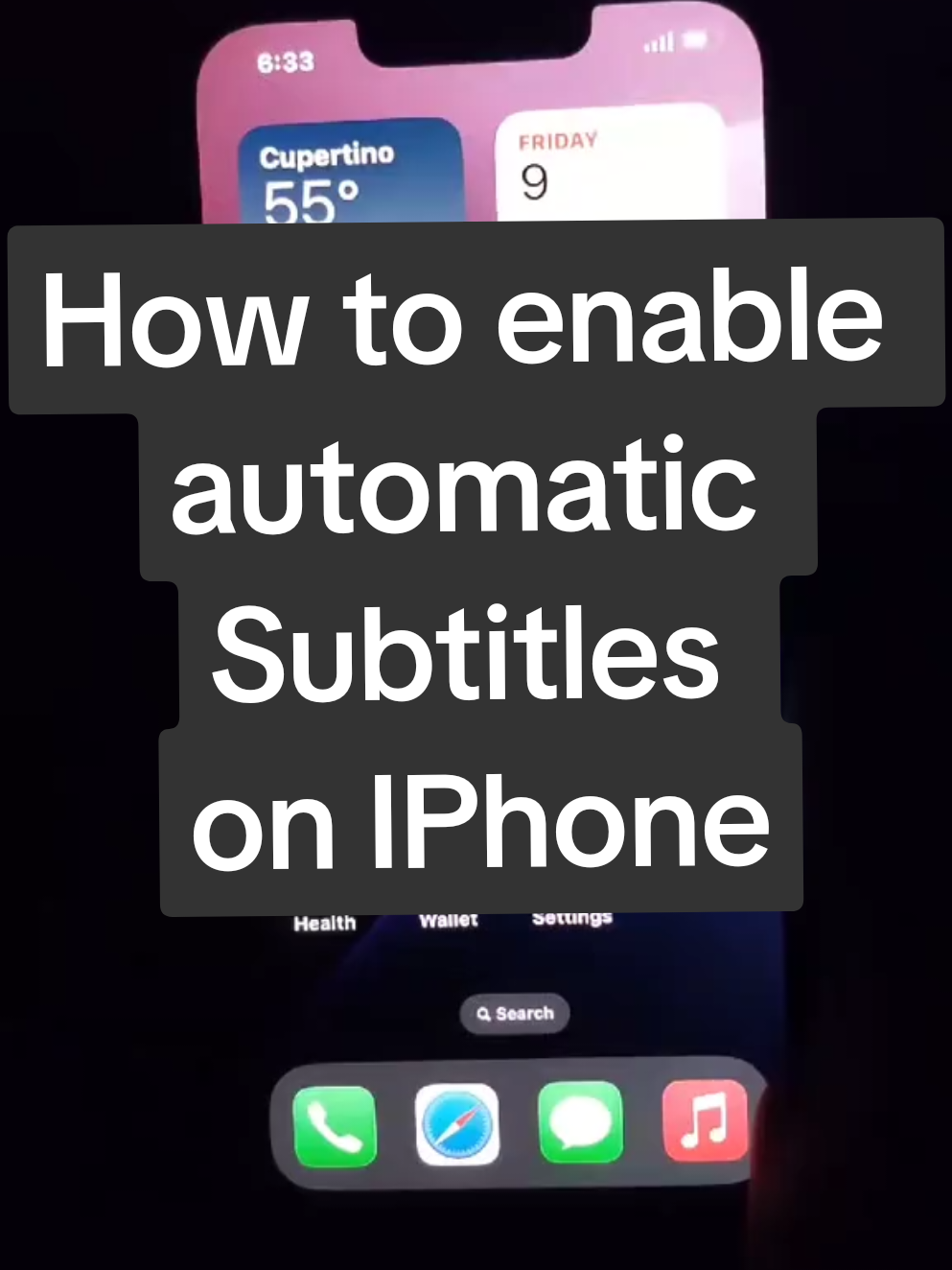 How to enable automatic Subtitles on IPhone