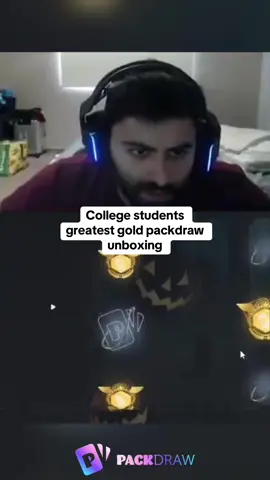 College students greatest gold packdraw unboxing #kickstreaming 