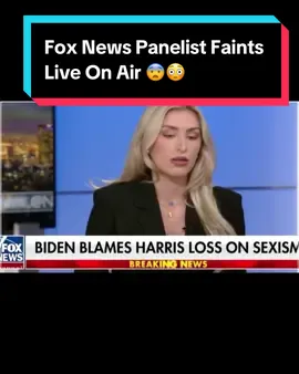 A frightening moment aired live on Fox News @ Night Thursday, leaving viewers shocked and concerned. Political commentator Camryn Kinsey suddenly fainted mid-sentence while discussing President Biden’s latest remarks.  In the clip, Kinsey struggles to stay focused, blinking excessively and losing her train of thought. She said, “This is about incompetency, it’s not about uh, uh, ideology,” before falling off her chair, unconscious. @Fox News #foxnews #foxnewschannel 