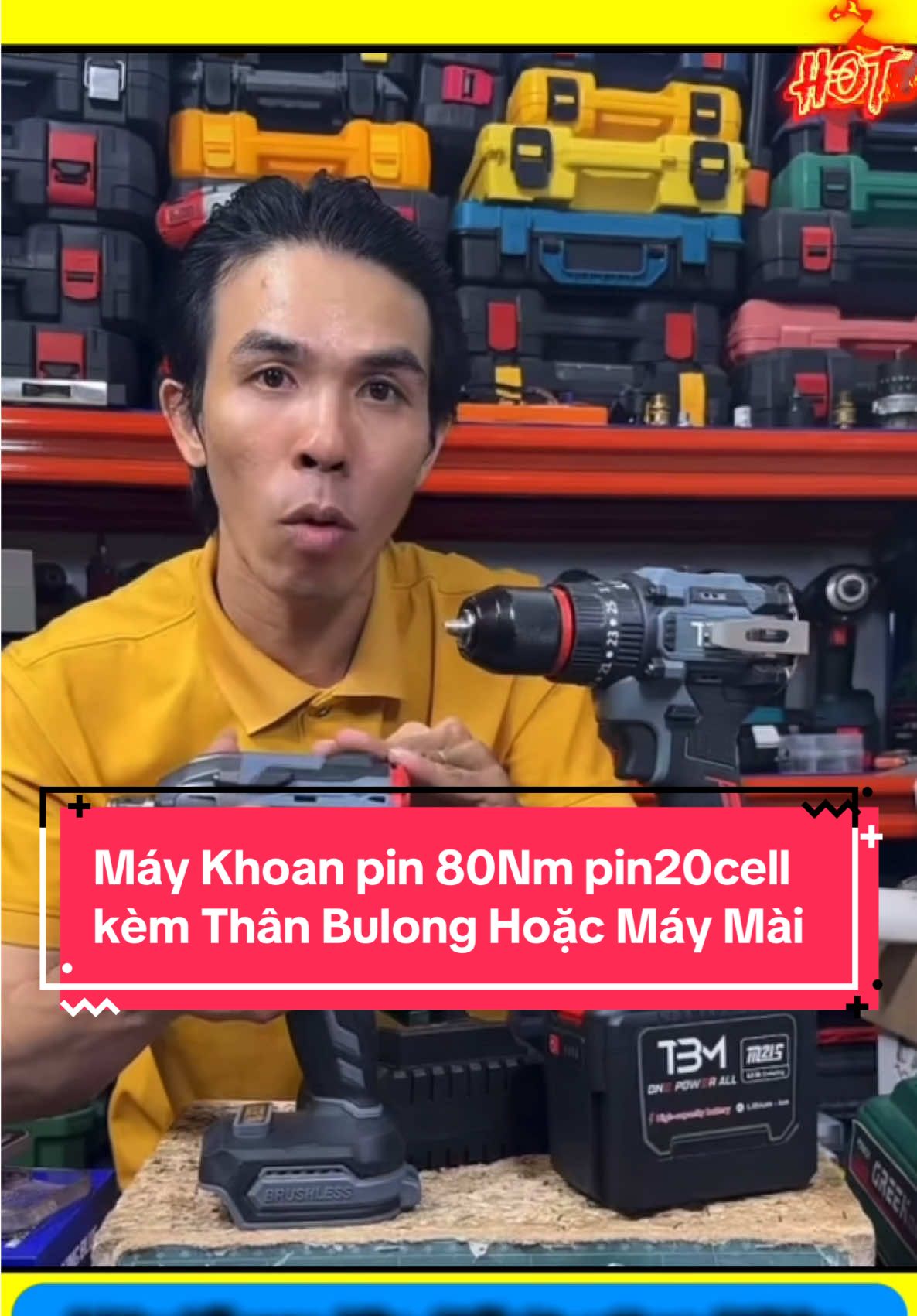 Máy khoan 3chức năng 80Nm pin20cell kèm thân BuLong 350Nm hoặc Thân Máy Mài #maykhoanpin #khoanpin #khoan3chucnang #congtrinhxaydung #bulongpin #maymaigoc #maymaipin #quocdung #xuhuong #LearnOnTikTok #giare 