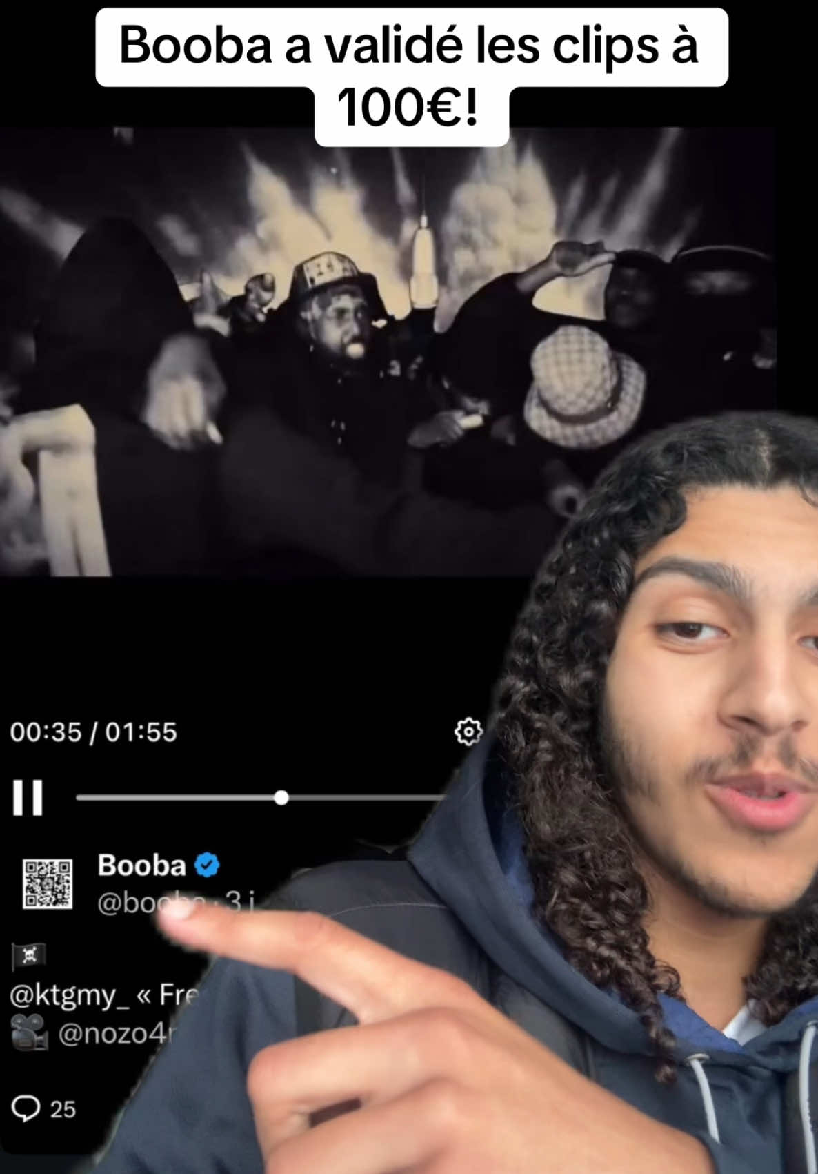 Booba a validé les clips à 100€!