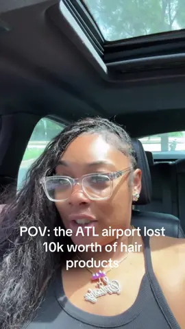 POV: the Atlanta airport lost 10k worth of hair and products as a traveling stylist!  I am so pisssssed like??? Literally shit got me sick to my stomach!  The number one lesson I can give out of this experience is really keep your shit on your hip period! Even if the bag is retrieved I know damn well the bundles and stuff aren’t in there!  Everything happens for a reason though! I feel like I lost everything because I’m finna get blessed and get all this shit back x20! I can’t wait to get rich off hair and come back to this post! All this this I go through is for everything coming! God got me forsure!  #atlairport #entrepreneurship #fyp #richoffhair 