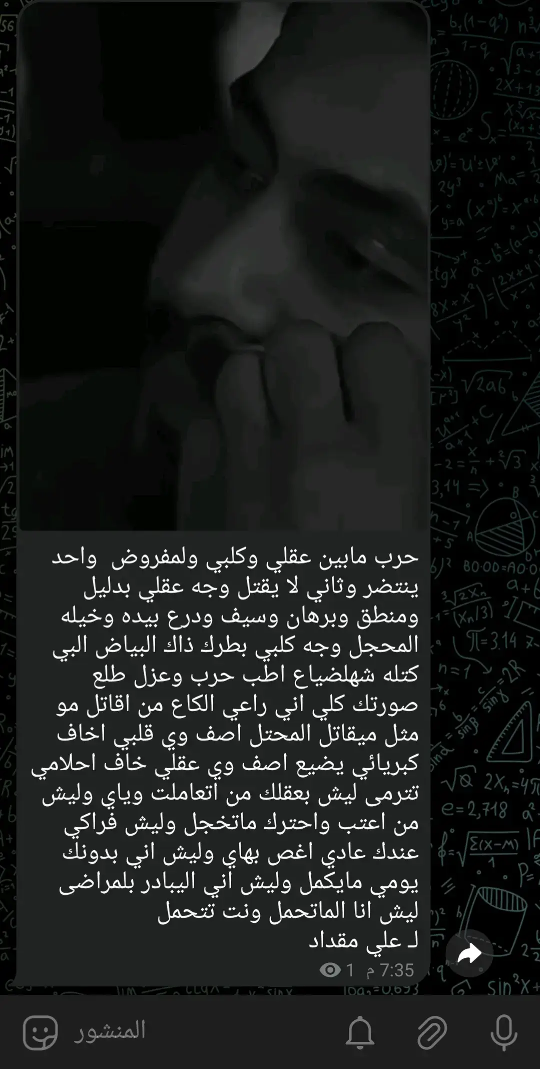 قناه التلي بلبايو اشعار ستوريات #علي_مقداد #شعراء_وذواقين_الشعر_الشعبي 