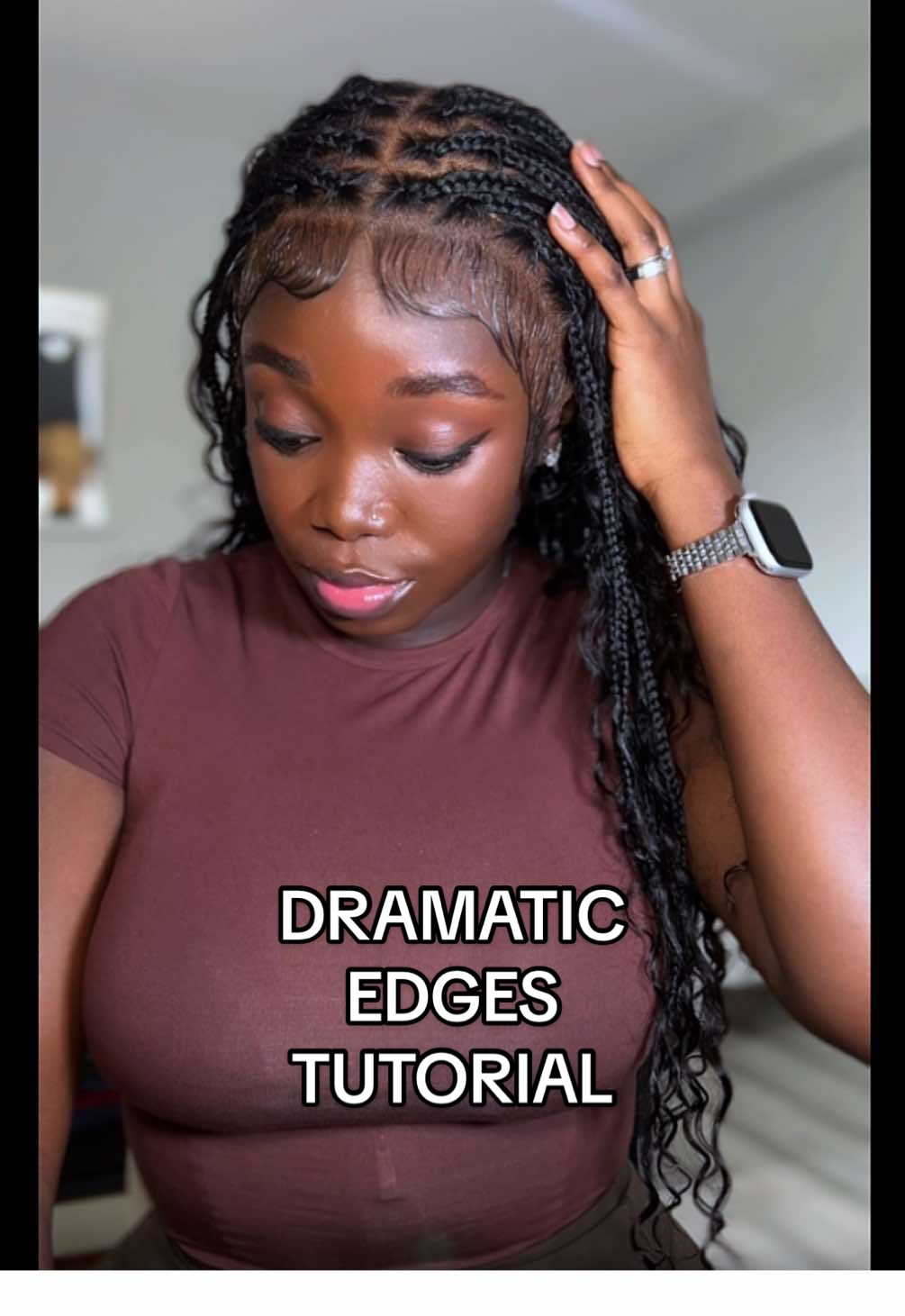 Not me doing dramatic edges for the first time. I don’t even know what I was thinking, but NO REGRETS. So, tell me: too much or just enough?! #dramaticedges #edges #hairtok #hairtransformation #hairstyle #hairtutorial #wigtutorial #wiginstall #blackgirlmagic #beautymakeup #wiginfluencer #fyp 