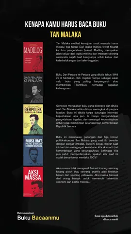 Sudahkah kalian membacanya? #tanmalaka #rekomendasibuku #literasi #madepbuku 