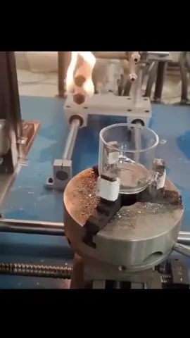 assembly of a handle on a glass cup #fire #cup #glass #glasscup #assembly #ingenious_tv #work #workmachine 