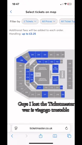 I need two tickets and reasonable prices any recommendations leave in comments #ticketmaster #tatemcrae #war #lost #viagogo 