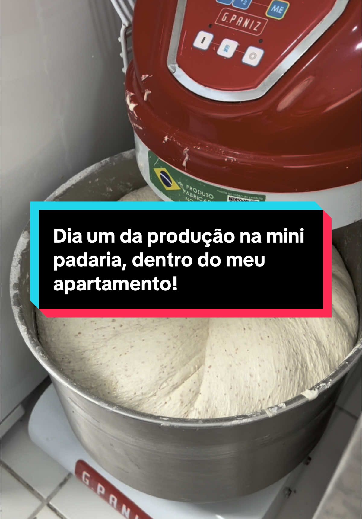 Dia um da produção na mini padaria, dentro do meu apartamento! #padeiro #pao #padaria #paoartesanal #fermentacaonatural #sourdough 