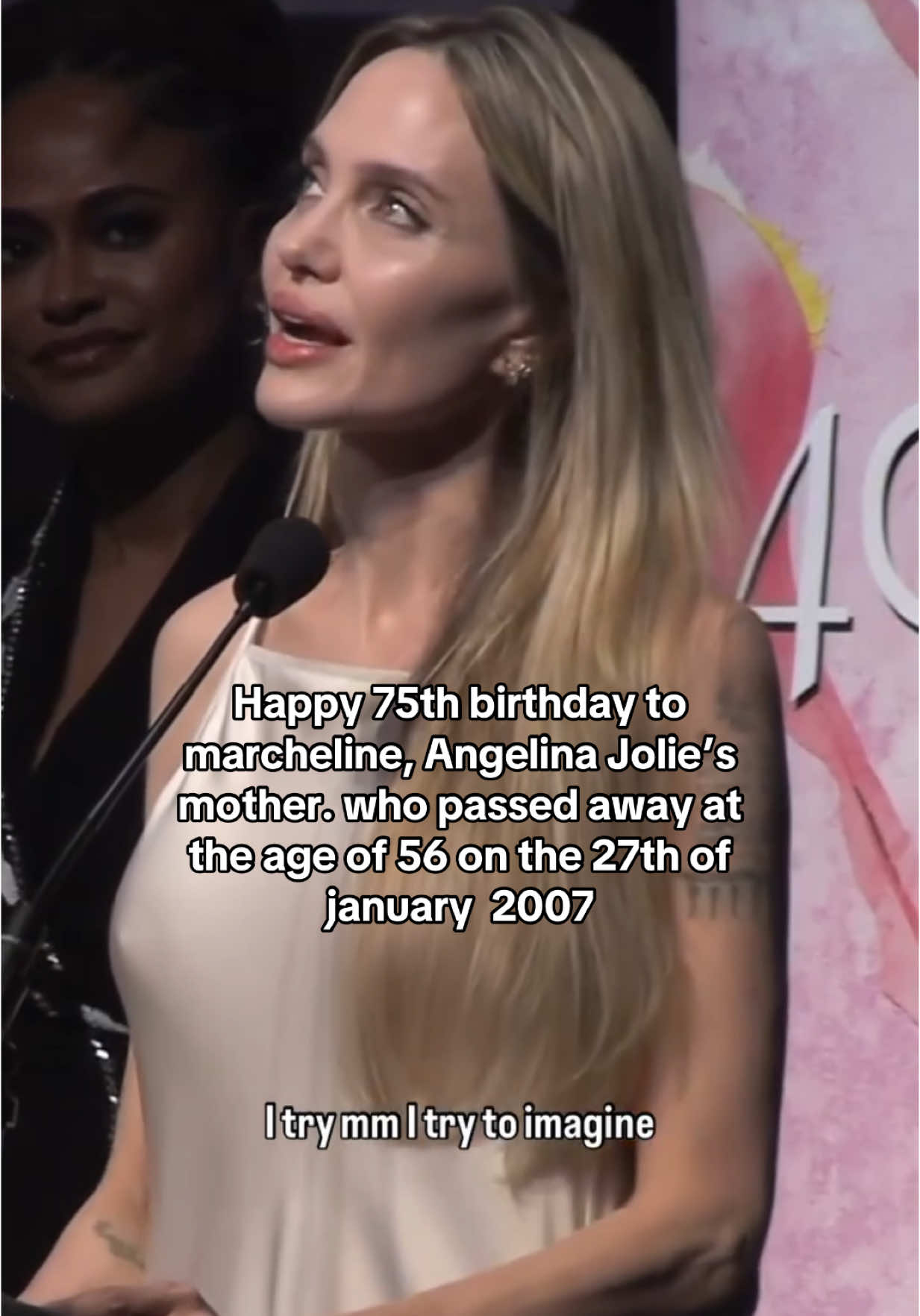 Her mother would be so proud of her 🥹❤️#ANGELINAJOLIE #mother #daughter #passedaway #rip #marchelinebertrand 