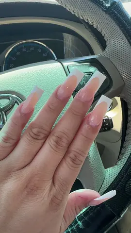 Something about a white French tip nails 😛 #nailsoftiktok #nailinspo #nailscheck #fyp #cleangirl 