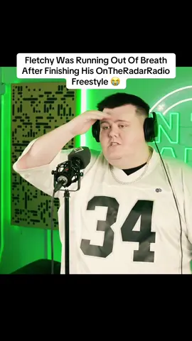 Fletchy Was Running Out Of Breath After Finishing His OnTheRadarRadio Freestyle 😭 #freestyle #Fletchy #ontheradarradio #rap #funny #fyp @On The Radar Radio @Fletchy 