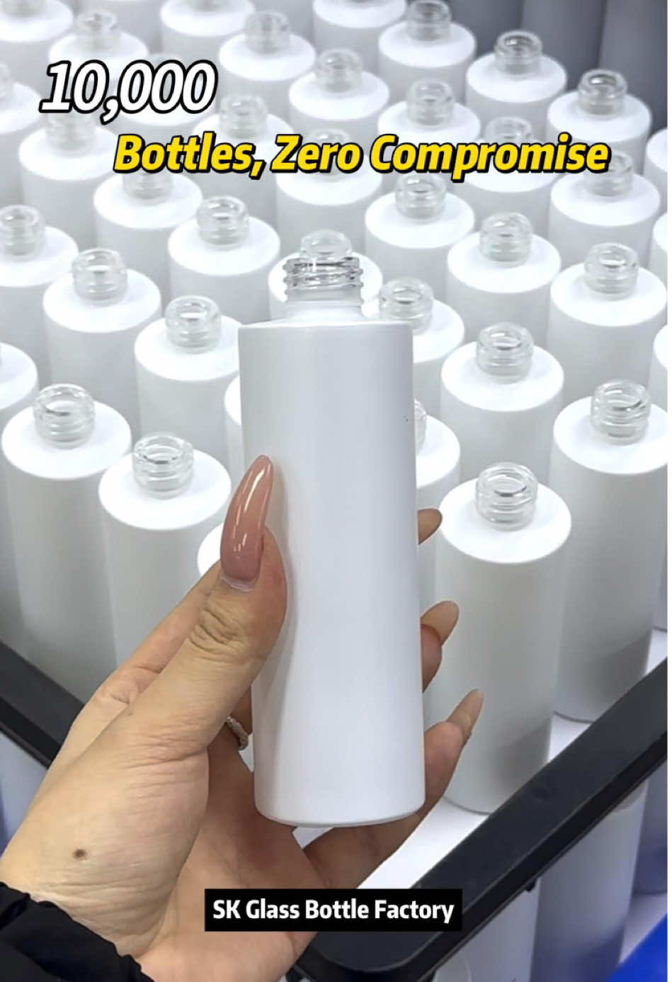 Silk-Screening 10,000 Lotion Bottles for a Client Order
 
 Ever wondered how your cosmetic bottles are made? Take a quick look inside our Chinese factory as we produce **10,000 custom 100ml lotion bottles** in real time. Watch our advanced **silk-screen printing** machines print each bottle with your brand’s design, turning plain glass into eye-catching packaging with speed and precision.
 
 At SK Packaging, we’re a Chinese **source manufacturer** specializing in **cosmetic & perfume glass packaging**. In our **32,000㎡ Guangzhou facility**, we combine large-scale production with strict quality control – up to **600,000 bottles printed per day** in our ISO 9001-certified plant. From custom colors to detailed logos, we bring your vision to life on every bottle, while ensuring consistent, high-end quality. And with worldwide shipping, we deliver smoothly to wherever your business is.
 
 Your packaging is the first thing your customer sees – we make sure it **wows** them. See the care and expertise that go into every bottle in this video.  **Ready to elevate your brand packaging?  DM us for our product catalog** and let’s create something amazing together!
 
 #cosmeticpackaging #manufacturing #howitsmade #factory #skincarebrand #SmallBusiness #packagingdesign #LearnOnTikTok #madeinchina #perfumepackaging #wholesalebottles #OEMODM #glassbottlefactory 