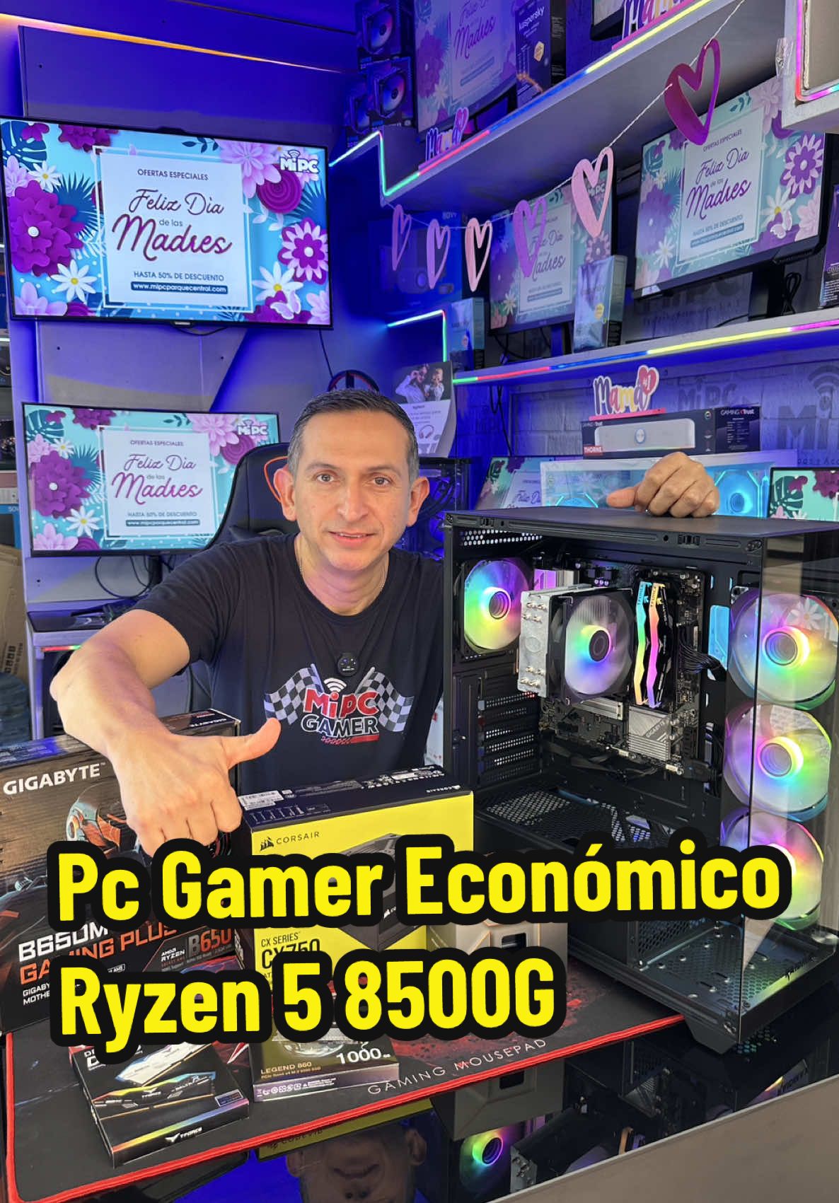 Y volvemos con los #PcGamers más apetecidos por ustedes! Este súper pc por solo $2’650.000 COP ✨Perfecta para estudiar, trabajar y jugar! Ryzen 5 8500G 32 GB Memoria  SSD 1TB Motherboard Chipset B650 Chasis transparente Fuente real 750w  🇨🇴 ¡Hacemos Envíos a toda Colombia! 📱 Escríbenos al WhatsApp para más información: 301-392-2368 🛒 Compra en línea: www.mipcparquecentral.com 📍 Visítanos: C.C. Parque Central Local 72 Barranquilla, Colombia. #PCGamer # #GamingSetup #Ryzen58500G #MemoriaRam #SetupGamer #MiPC #Gamers #GamerOntiktok #Gaming #mipcequipos #colombia #PcGamerColombia #PcGaming
