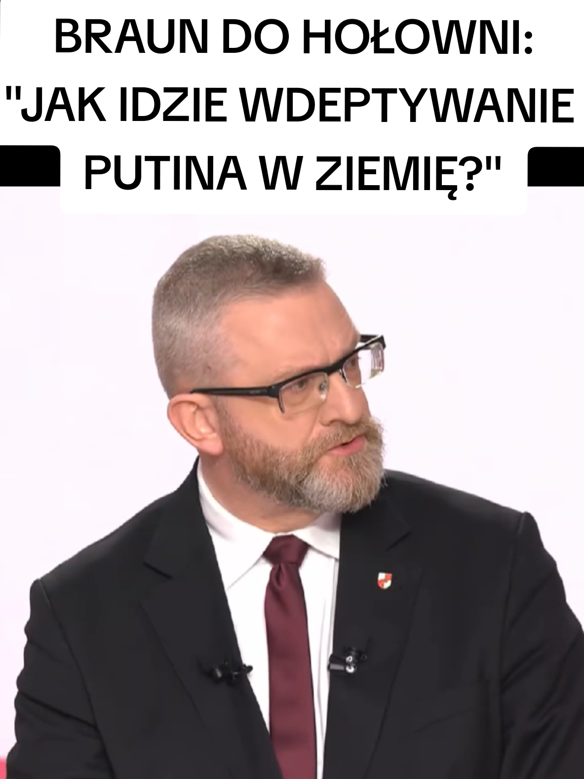 @Grzegorz Braun  pyta Hołownię jak idzie wdeptywanie Putina w ziemię. Debata Republiki 09.05.2025 #braun #druzynabrauna #wybory2025 #wybory #grzegorzbraun #braun2025 #polska2050 #holownia 