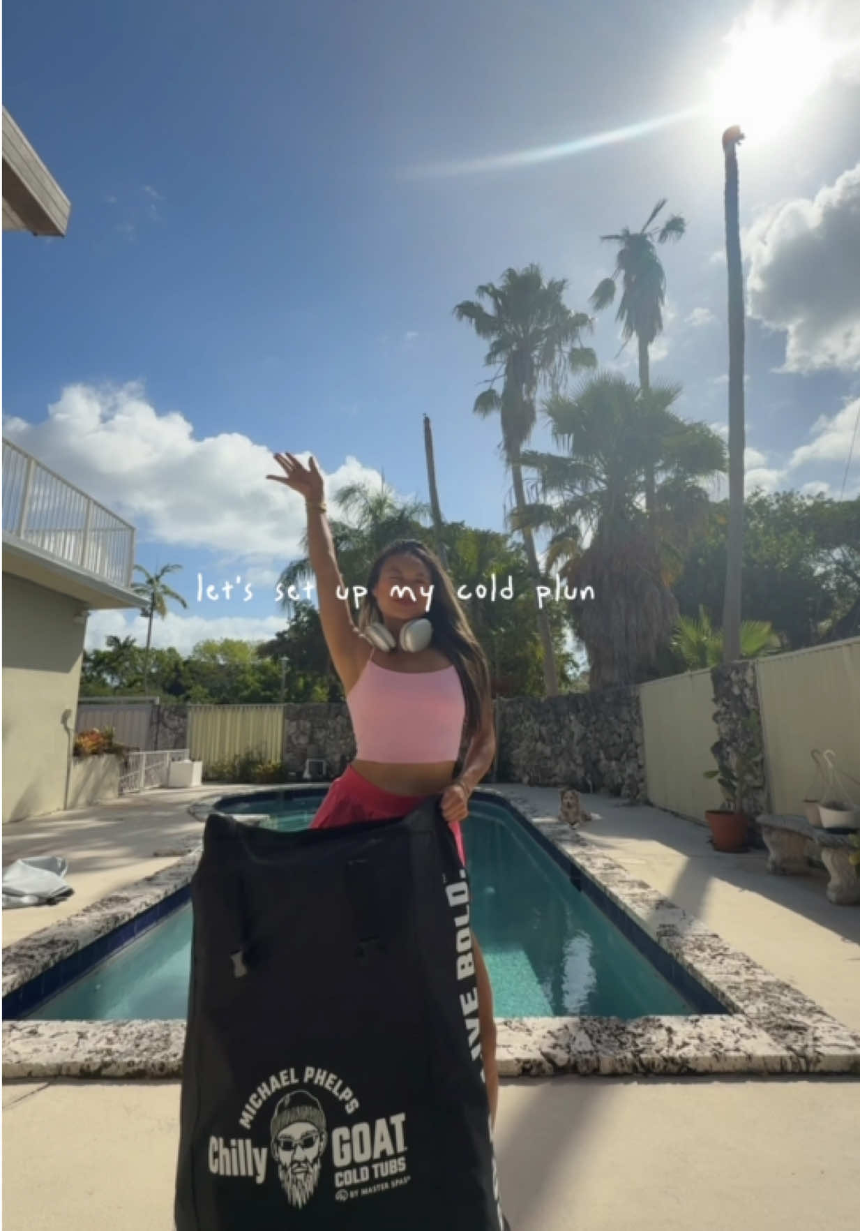 Come set up my new @chillygoattubs cold plunge 💗 #ad #ChillyGOAT #coldplunge link in bio! 