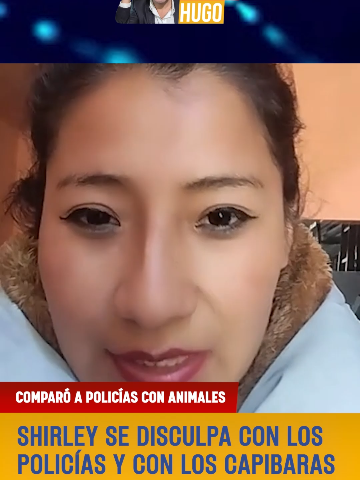 SHIRLEY SE DISCULPA CON LOS POLICÍAS Y CON LOS CAPIBARAS Su comentario surgió tras la instalación de una caseta policial que fue duramente criticada en El Alto.