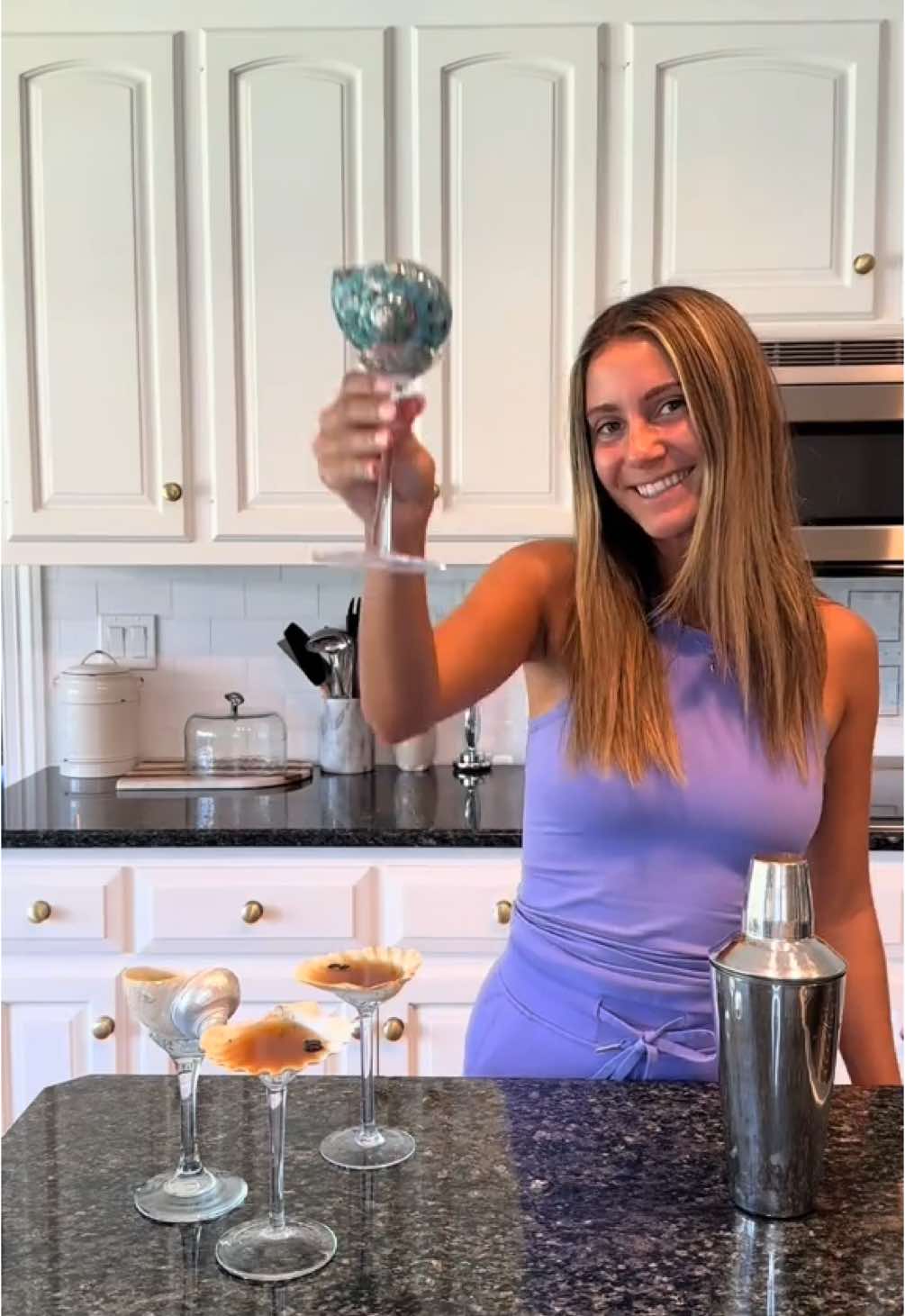 Summer in a glass🍸🐚🤪 They may be better as decor tho lol🫣