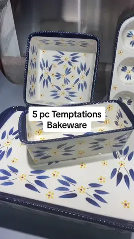 Temptations 5 piece bakeware set from @QVC, Inc #qvc #bakeware #kitchen #casserolepans #kitchenware #qvcsuperbrandday 