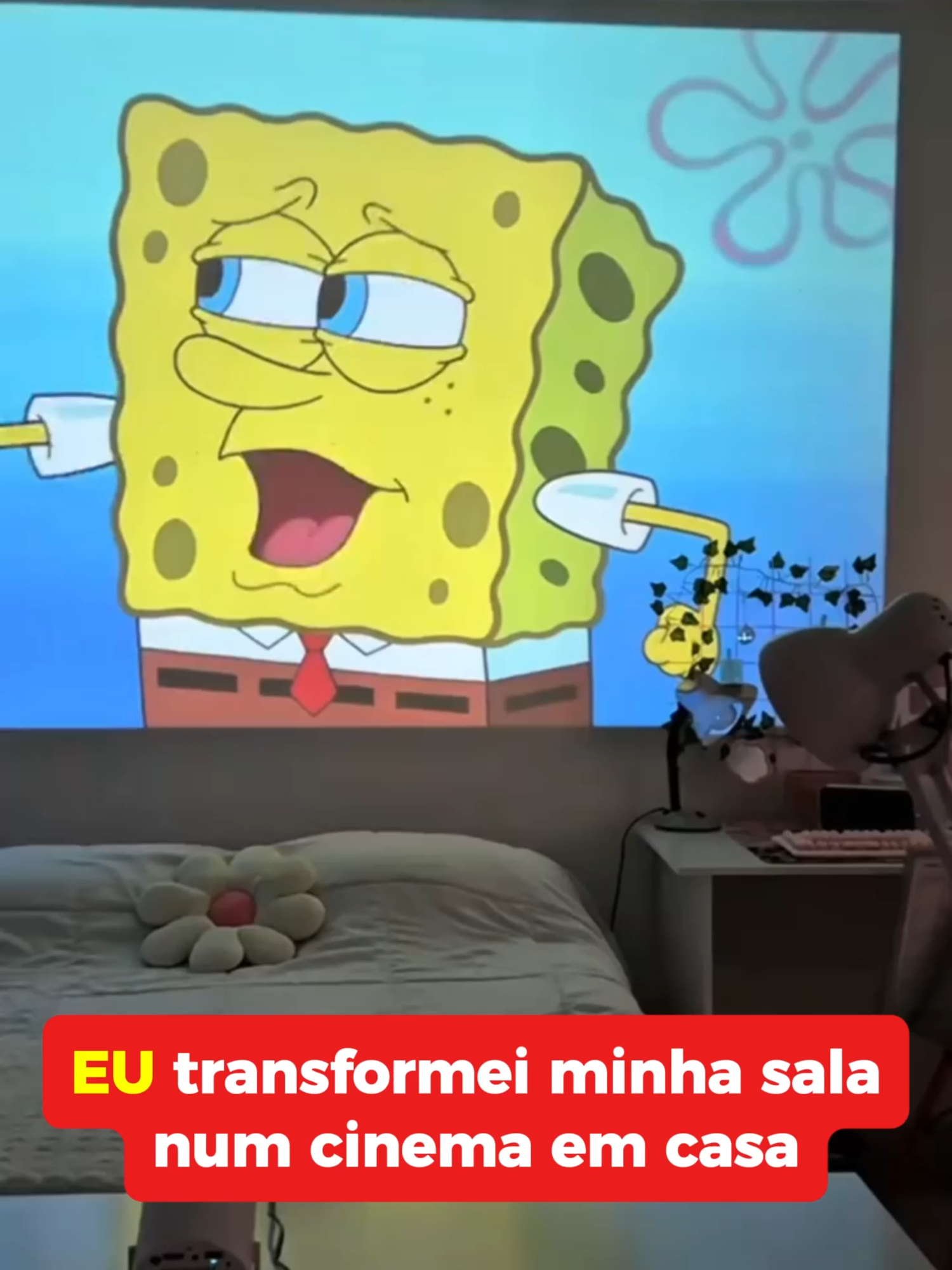 Projetor 4k Incrivel #Cineminha #casa #trends #acheinashopee #achadosshopee