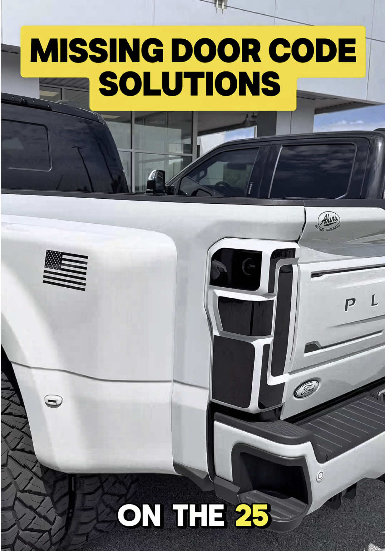 2025 Ford missing door code solution! #akinsford #wildwillies #realdealneal 