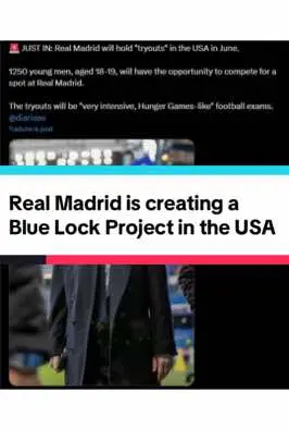 No way they are looking for player in the USA 🥀 they don’t have the money like in Blue Lock !  #BlueLock #RealMadrid 