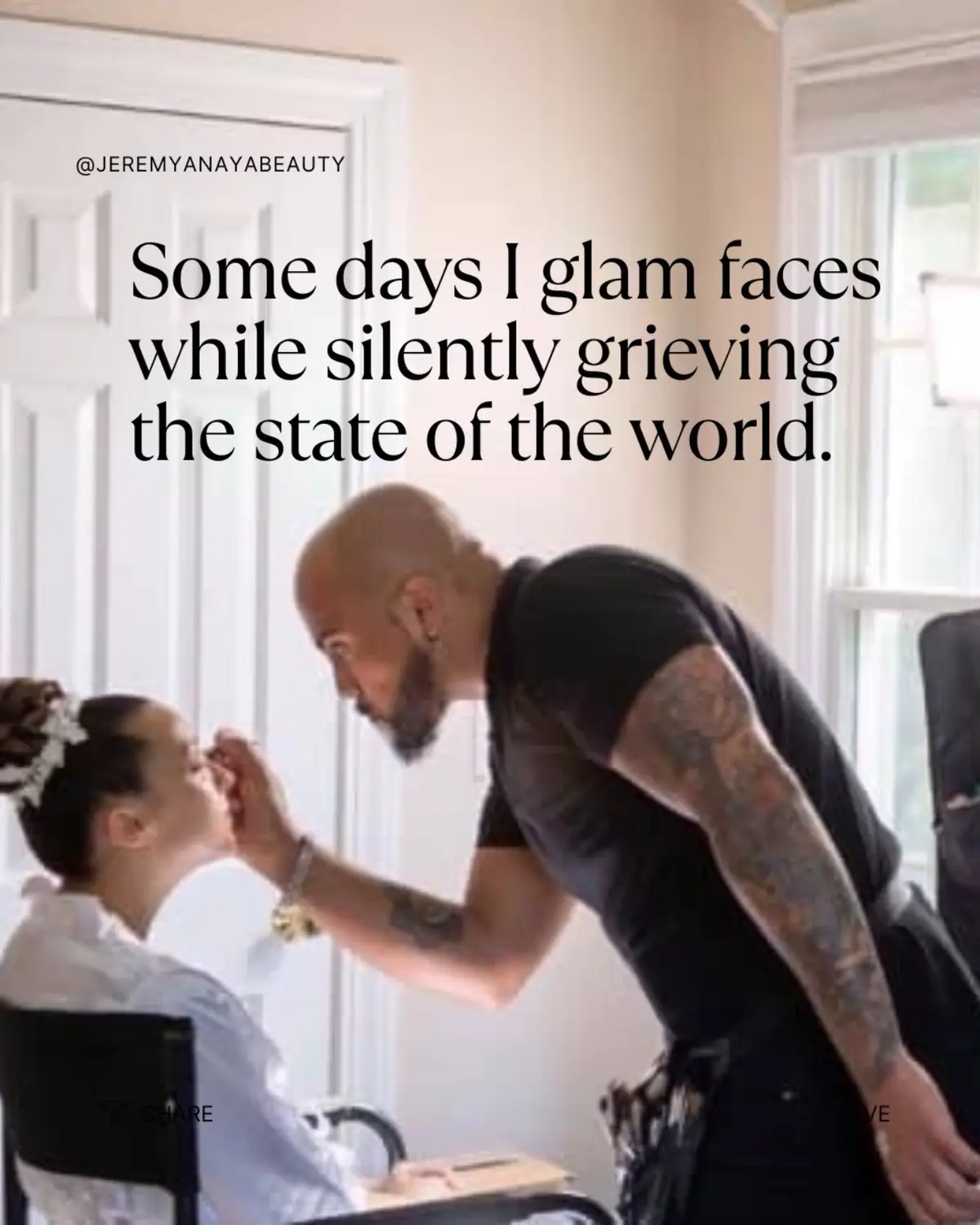 Some days, it’s hard to keep showing up. Not because I don’t love what I do, but because the world isn’t always loving back. Being an Afro-Latino, gay, neurodivergent man in America right now means I carry more than brushes, cameras, and creativity, I carry fear, grief, and resilience in equal measure. I’ve learned to contour pain into power. To light a set even when the world feels dark. And I’ve learned that silence, while comfortable for others, is a luxury I can no longer afford. I’m not sharing this for sympathy. I’m sharing this because I know I’m not the only one. Because while I build my business and serve my clients with excellence, I will also use my voice. Not just for me… but for every client, artist, or soul who’s ever been told to shrink to survive. I won’t shrink. I’ll shine louder. This is what perseverance looks like. This is what beauty rooted in truth looks like. If you’ve ever felt like you had to hide pieces of yourself to be seen, you’re not alone. I see you. I am you. And together, we are not just surviving, we’re creating legacy. #bostonmakeupartist #bostonphotographer #bostonhairstylist #blackownedbusiness #latinoownedbusiness #immigrantsmakeamericagreat #lgbtq #gayownedbusiness 