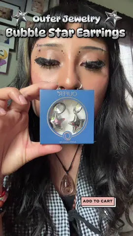 My new favorite earrings super cute I thought they were gonna be smaller but the size is perfect love them 😚#foryou #fyp #contentcreator #reviewvideo #earrings #starearrings #tiktokshop #fashion #fashiontiktok #ouferbodyjewelry #smallcreator #shoppinghaul #jewelrytiktok 