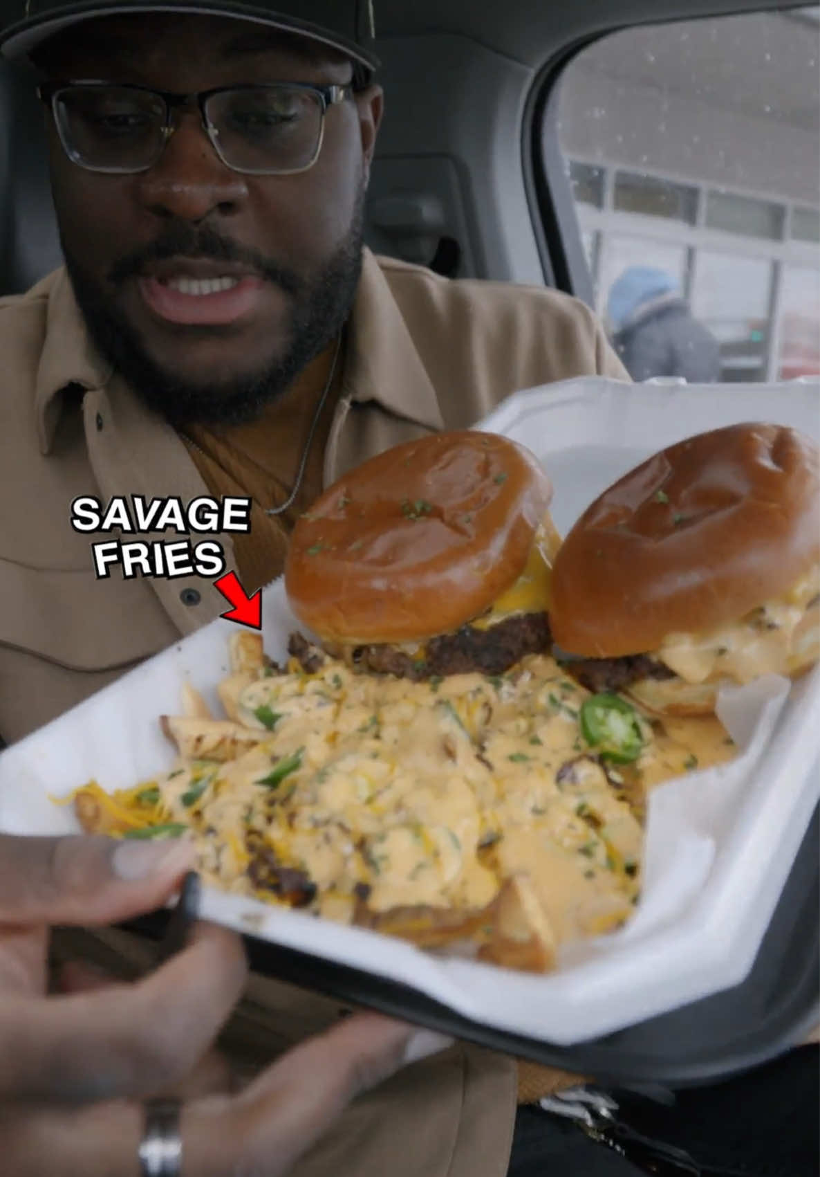 Savage Burger have them WET-WET fries!!  . #foodreview #cleveland #clevelandrestaurants #foodir #burgers #junkfood 